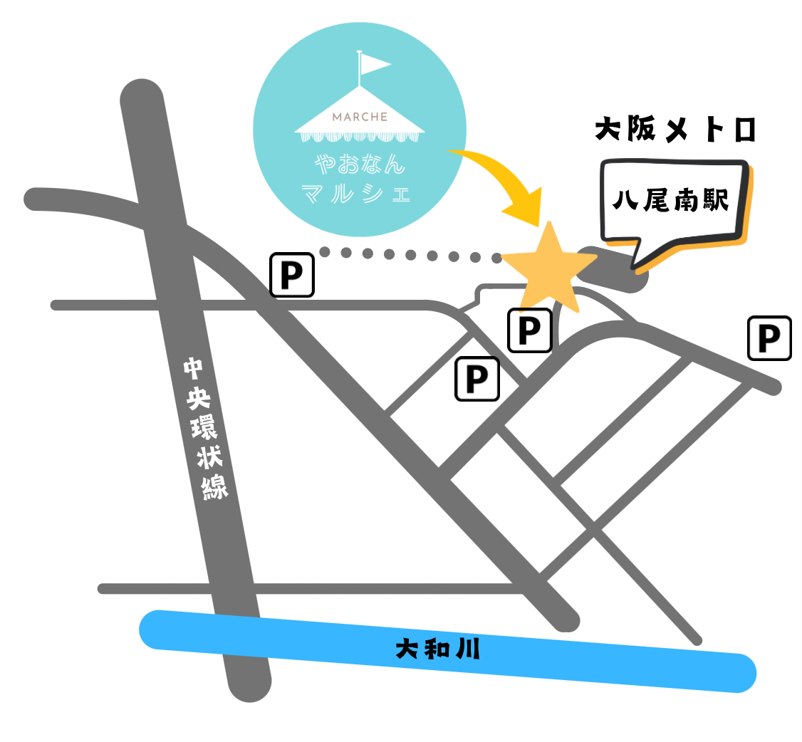 やおなんマルシェ マップ